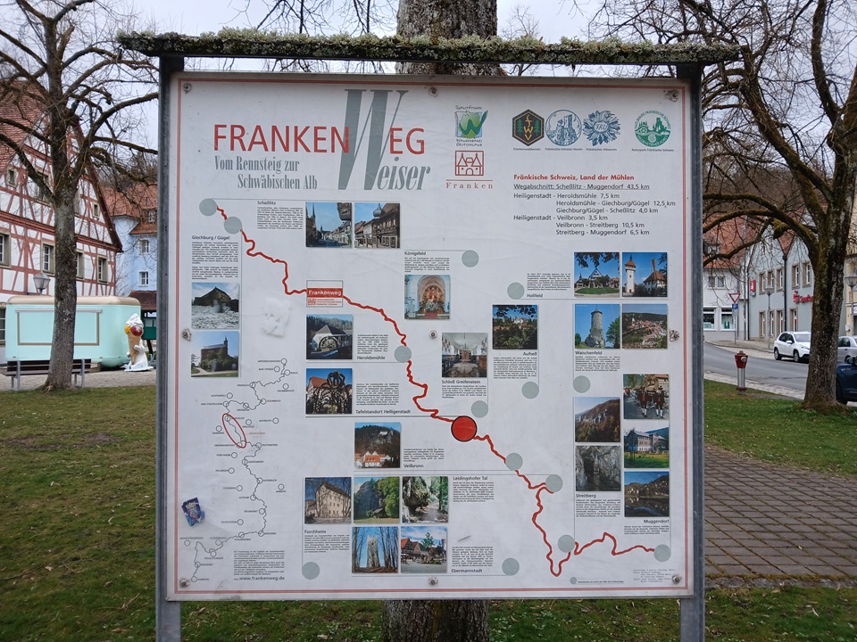 Der Frankenweg - Teilstrecke von Scheßlitz bis Muggendorf